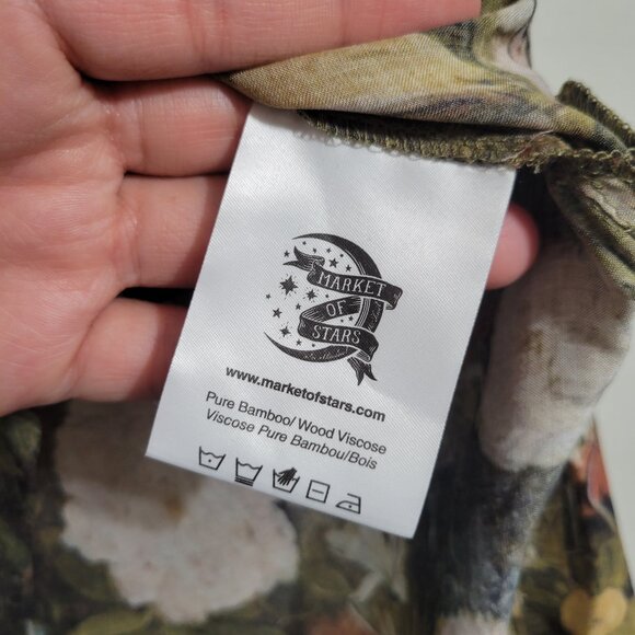 NWT Market of Stars I Dream In Flowers Luxe Bamboo Tee Floral Print S/M - Picture 11 of 12